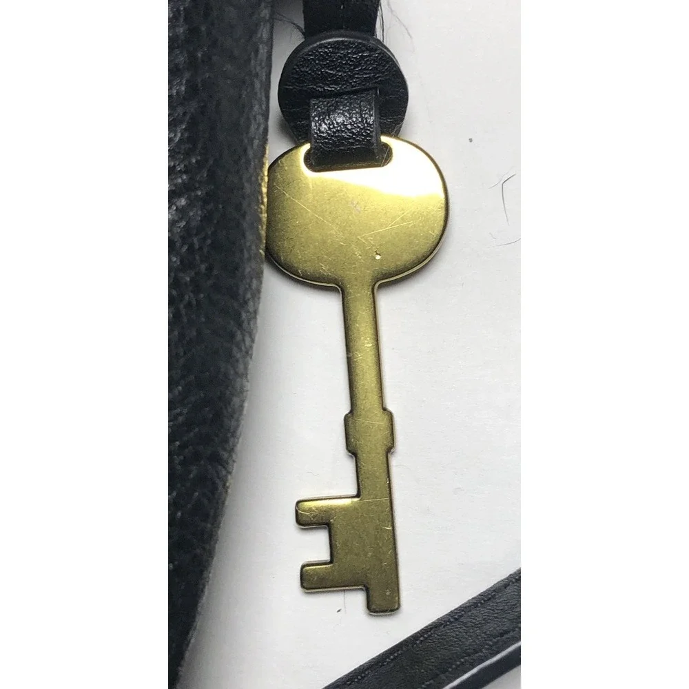 Fossil Amelia Black Leather Convertible Backpack‎ Bag DAMAGED